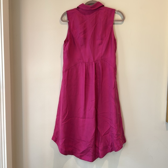 Soft Surroundings Sleeveless Pink Button-Up Dress - Picture 3 of 9